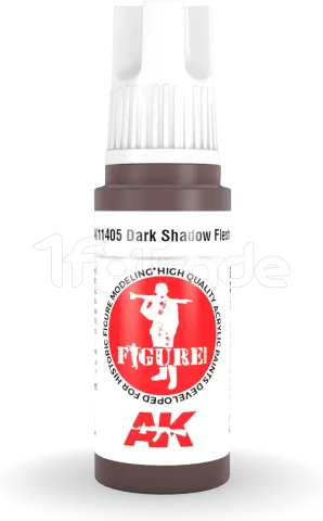 Photo de Ak Interactive  Pot de Peinture - Dark Shadow Flesh (17 ml)