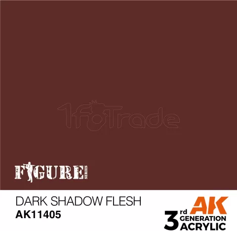 Photo de Ak Interactive  Pot de Peinture - Dark Shadow Flesh (17 ml)