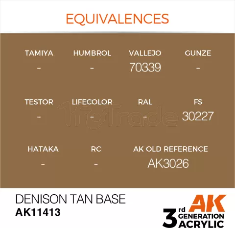 Photo de Ak Interactive  Pot de Peinture - Denison Tan Base (17 ml)