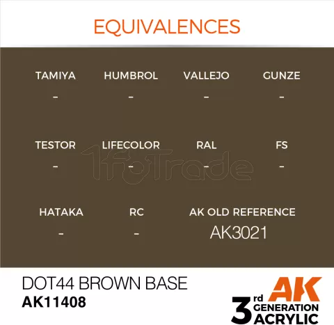 Photo de Ak Interactive  Pot de Peinture - Dot44 Brown Base (17 ml)