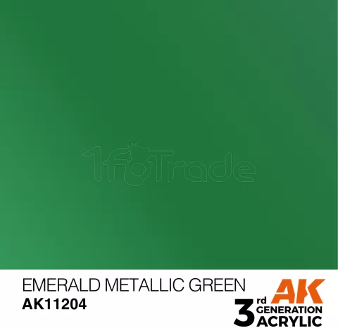 Photo de Ak Interactive  Pot de Peinture - Emerald Metallic Green (17 ml)