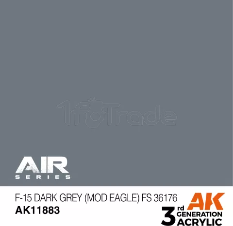 Photo de Ak Interactive  Pot de Peinture - F-15 Dark Grey (Mod Eagle) Fs 36176