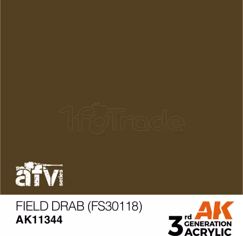 Photo de Ak Interactive  Pot de Peinture - Field Drab (Fs30118) (17 ml)