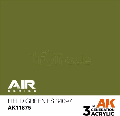 Photo de Ak Interactive  Pot de Peinture - Field Green Fs 34097