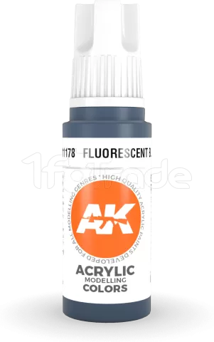 Photo de Ak Interactive  Pot de Peinture - Fluorescent Blue (17 ml)