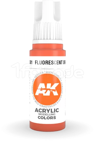 Photo de Ak Interactive  Pot de Peinture - Fluorescent Orange (17 ml)