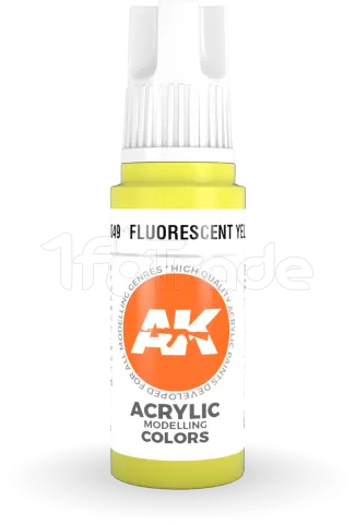 Photo de Ak Interactive  Pot de Peinture - Fluorescent Yellow (17 ml)