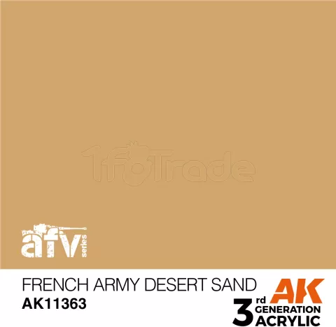 Photo de Ak Interactive  Pot de Peinture - French Army Desert Sand (17 ml)