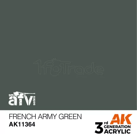 Photo de Ak Interactive  Pot de Peinture - French Army Green (17 ml)