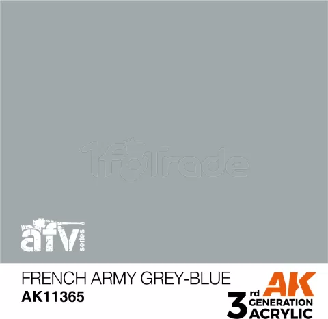 Photo de Ak Interactive  Pot de Peinture - French Army Grey-Blue (17 ml)