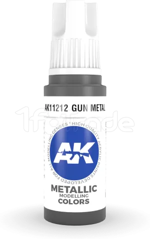 Photo de Ak Interactive  Pot de Peinture - Gun Metal (17 ml)