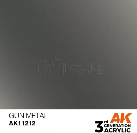 Photo de Ak Interactive  Pot de Peinture - Gun Metal (17 ml)