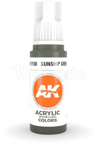 Photo de Ak Interactive  Pot de Peinture - Gunship Green (17 ml)