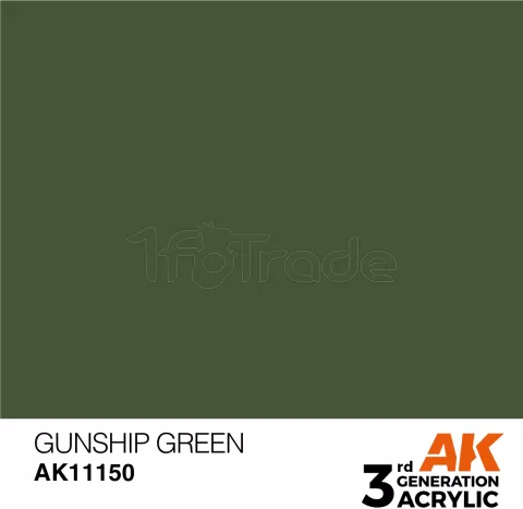 Photo de Ak Interactive  Pot de Peinture - Gunship Green (17 ml)