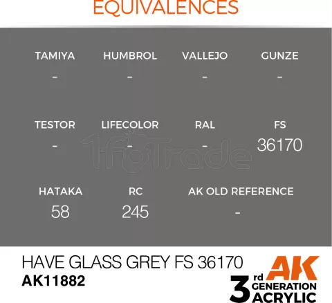 Photo de Ak Interactive  Pot de Peinture - Have Glass Grey Fs 36170