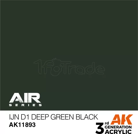 Photo de Ak Interactive  Pot de Peinture - Ijn D1 Deep Green Black