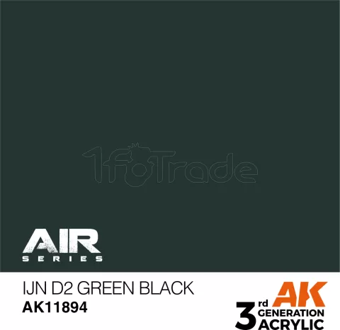 Photo de Ak Interactive  Pot de Peinture - Ijn D2 Green Black