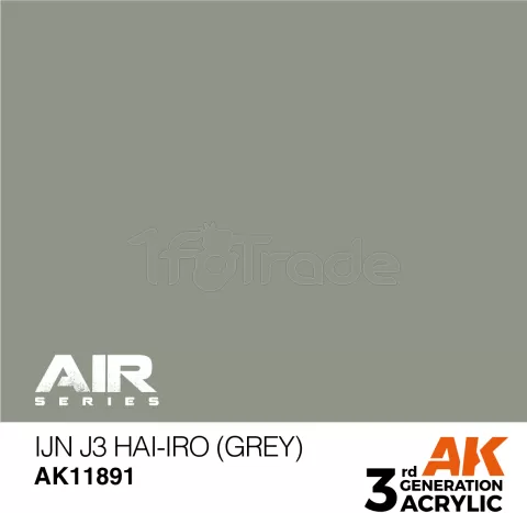 Photo de Ak Interactive  Pot de Peinture - Ijn J3 Hai-Iro (Grey)