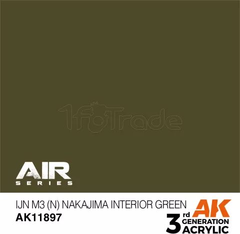 Photo de Ak Interactive  Pot de Peinture - Ijn M3 (N) Nakajima Interior Green