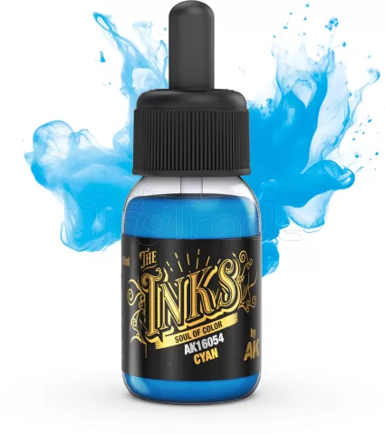 Photo de Ak Interactive  Pot de Peinture - Inks Cyan (30 ml)