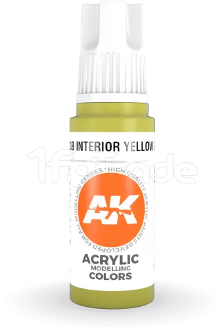 Photo de Ak Interactive  Pot de Peinture - Interior Yellow Green (17 ml)