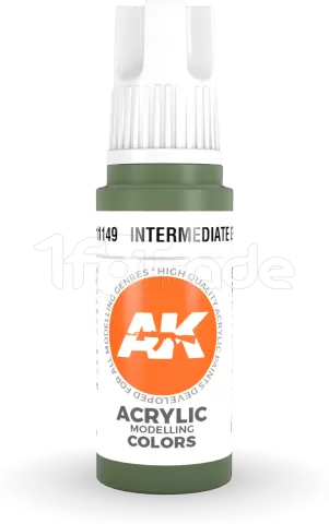 Photo de Ak Interactive  Pot de Peinture - Intermediate Green (17 ml)