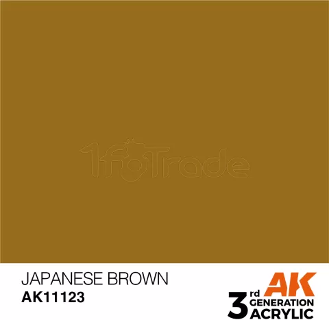 Photo de Ak Interactive  Pot de Peinture - Japanese Brown (17 ml)