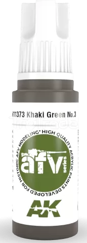 Photo de Ak Interactive  Pot de Peinture - Khaki Green No.3 (17 ml)