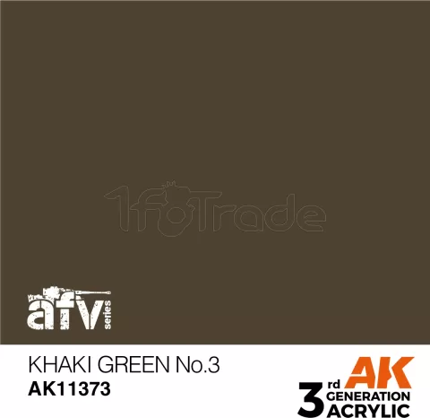 Photo de Ak Interactive  Pot de Peinture - Khaki Green No.3 (17 ml)