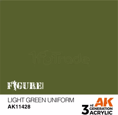 Photo de Ak Interactive  Pot de Peinture - Light Green Uniform (17 ml)