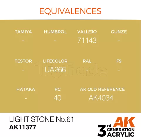 Photo de Ak Interactive  Pot de Peinture - Light Stone No.61 (17 ml)