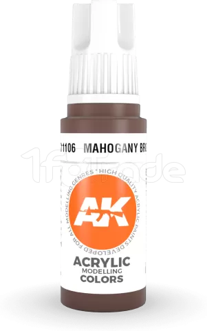 Photo de Ak Interactive  Pot de Peinture - Mahogany Brown (17 ml)