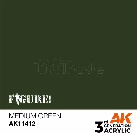 Photo de Ak Interactive  Pot de Peinture - Medium Green (17 ml)