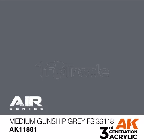 Photo de Ak Interactive  Pot de Peinture - Medium Gunship Grey Fs 36118