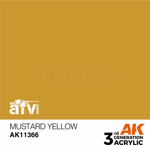 Photo de Ak Interactive  Pot de Peinture - Mustard Yellow (17 ml)