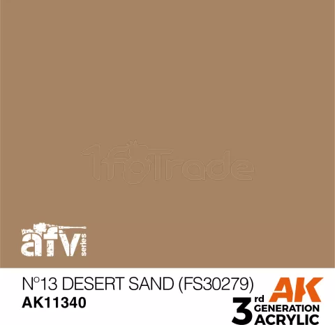 Photo de Ak Interactive  Pot de Peinture - Nº13 Desert Sand (Fs30279) (17 ml)