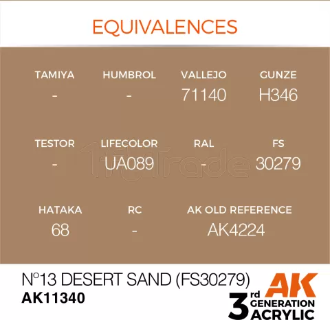 Photo de Ak Interactive  Pot de Peinture - Nº13 Desert Sand (Fs30279) (17 ml)