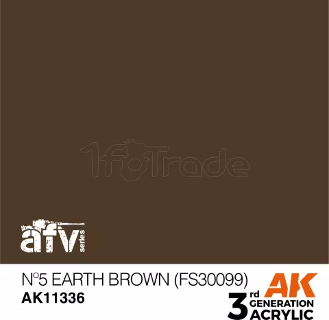 Photo de Ak Interactive  Pot de Peinture - Nº5 Earth Brown (Fs30099) (17 ml)