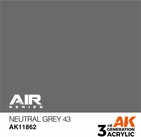 Photo de Ak Interactive  Pot de Peinture - Neutral Grey 43