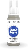 Photo de Ak Interactive  Pot de Peinture - Oily Steel (17 ml)