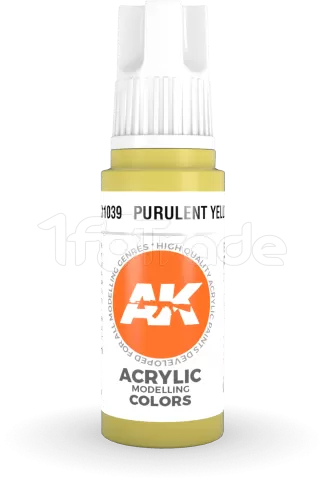 Photo de Ak Interactive  Pot de Peinture - Purulent Yellow (17 ml)