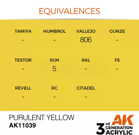 Photo de Ak Interactive  Pot de Peinture - Purulent Yellow (17 ml)