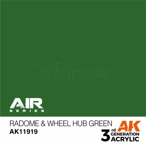 Photo de Ak Interactive  Pot de Peinture - Radome & Wheel Hub Green