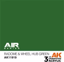 Photo de Ak Interactive  Pot de Peinture - Radome & Wheel Hub Green