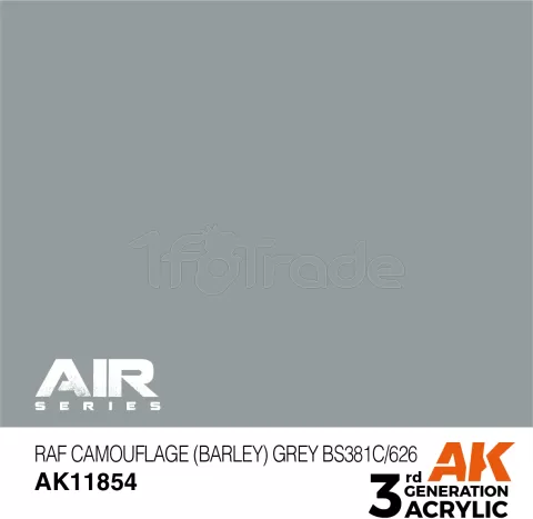 Photo de Ak Interactive  Pot de Peinture - Raf Camouflage (Barley) Grey Bs381C/626