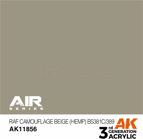 Photo de Ak Interactive  Pot de Peinture - Raf Camouflage Beige (Hemp) Bs381C/389