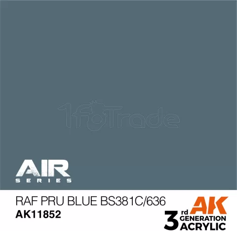 Photo de Ak Interactive  Pot de Peinture - Raf Pru Blue Bs381C/636