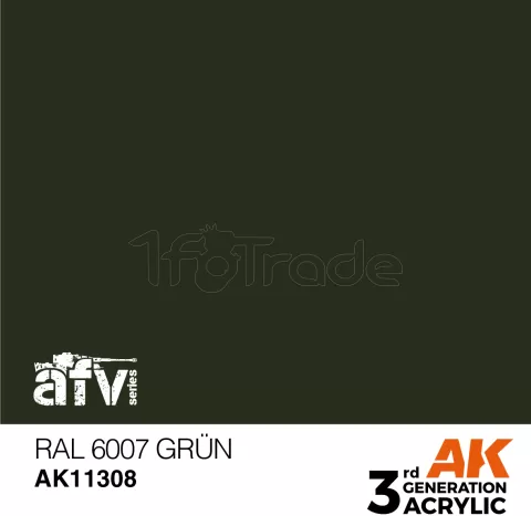 Photo de Ak Interactive  Pot de Peinture - Ral 6007 Grün (17 ml)