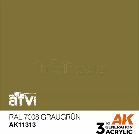 Photo de Ak Interactive  Pot de Peinture - Ral 7008 Graugrün (17 ml)