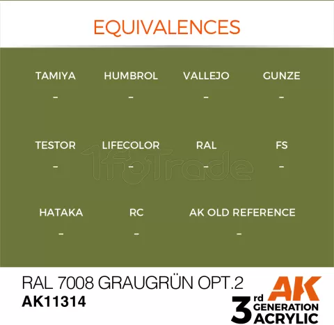 Photo de Ak Interactive  Pot de Peinture - Ral 7008 Graugrün Opt 2 (17 ml)